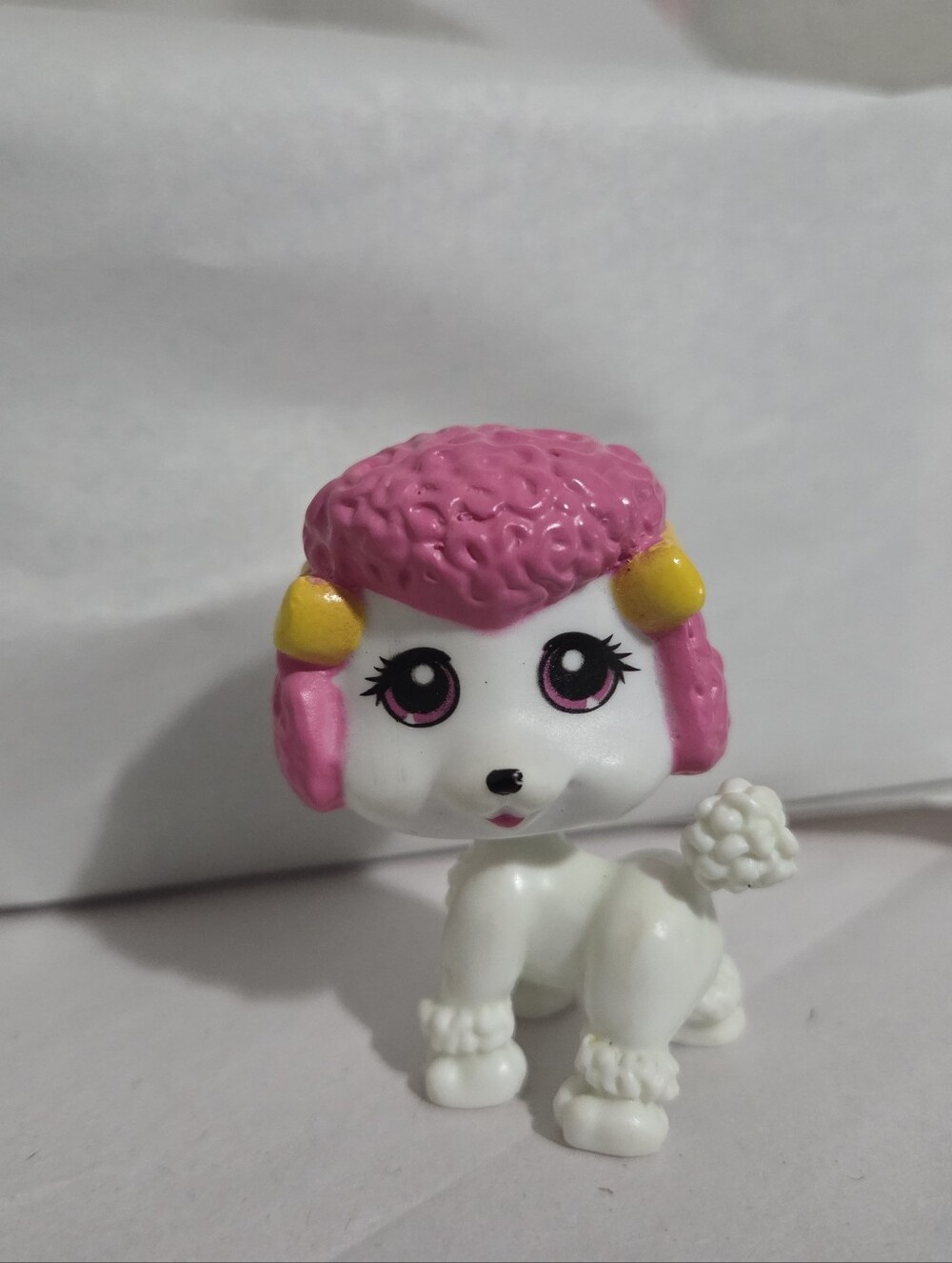 My Pet Pals-Pink-Accented White Poodle Figurine